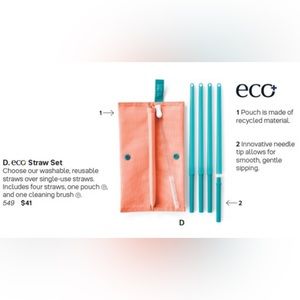 Tupperware ECO Straw Set